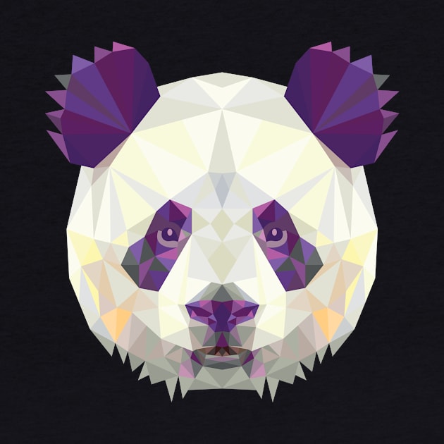 Fractal Panda Bear by SandiTyche